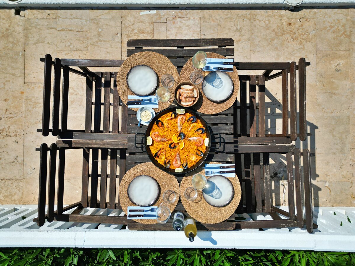 Aerial view of Porta D'irta restaurant